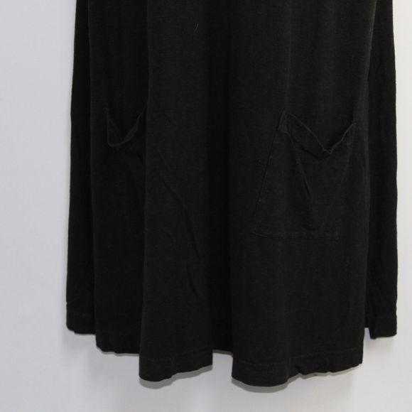 Eileen Fisher black slub knit two pocket dress XL - Picture 6 of 11